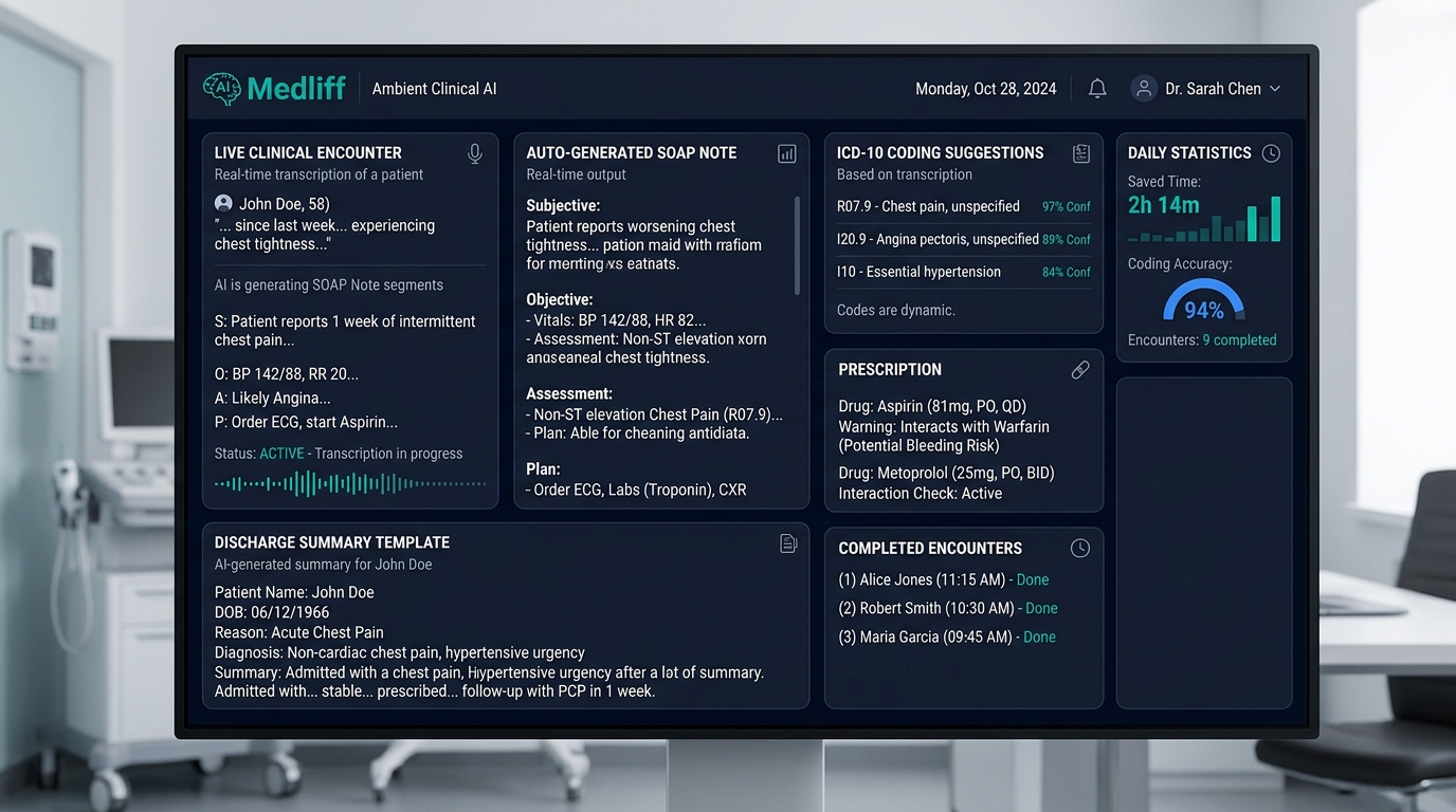 NexaMedlif dashboard interface